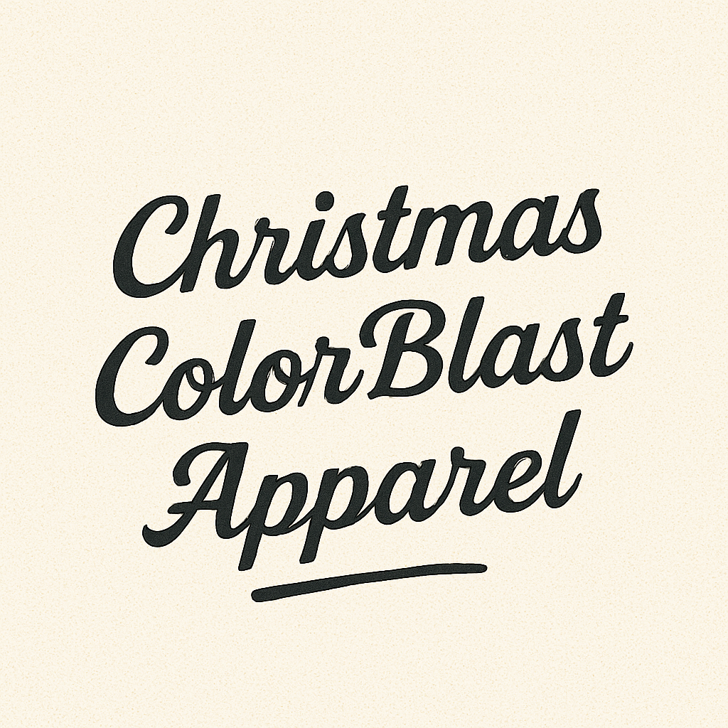 Christmas Color Blast Apparel