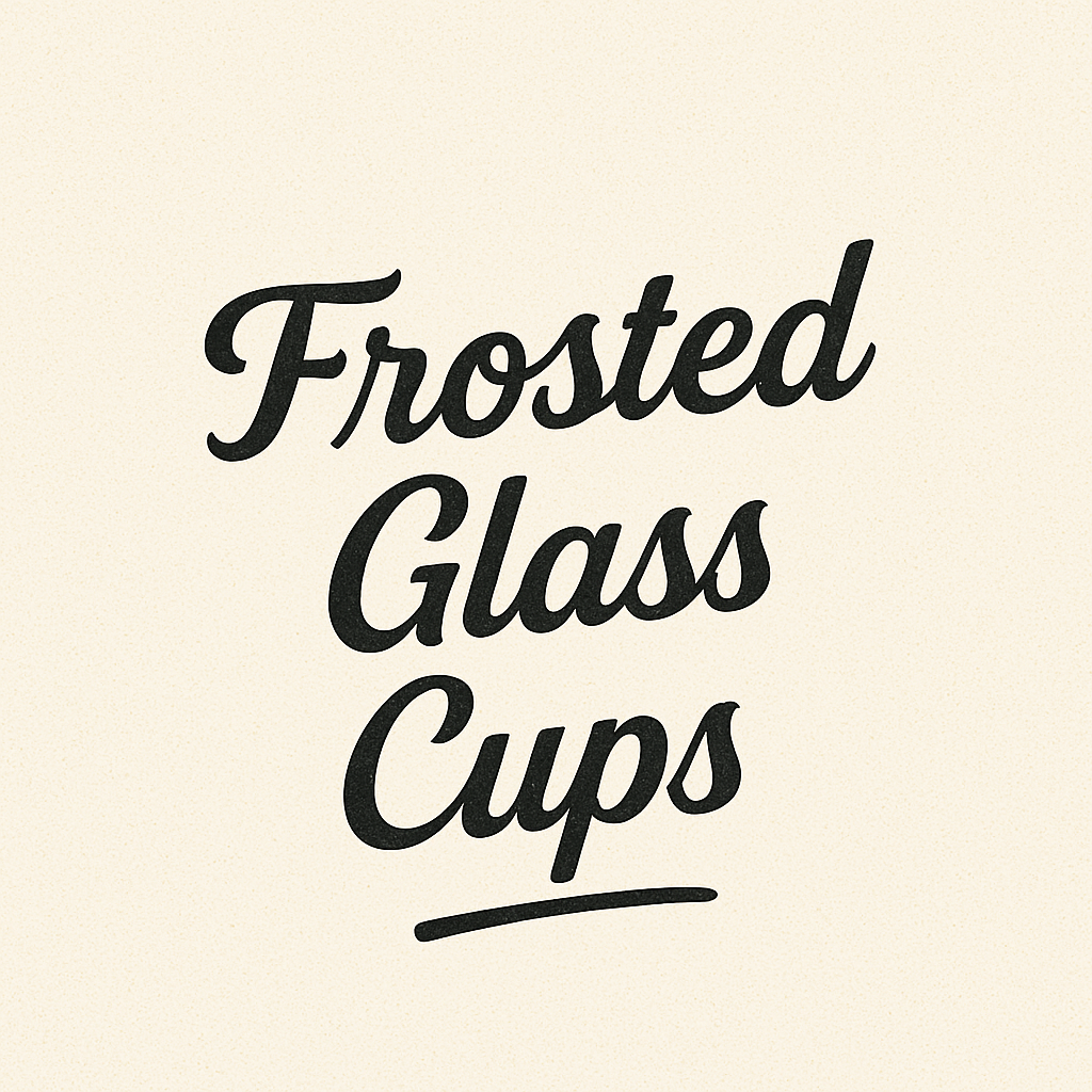 Frosted Glass Cups