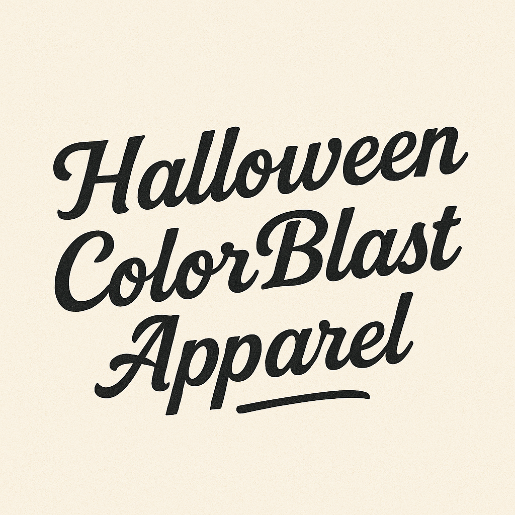 Halloween Color Blast Apparel