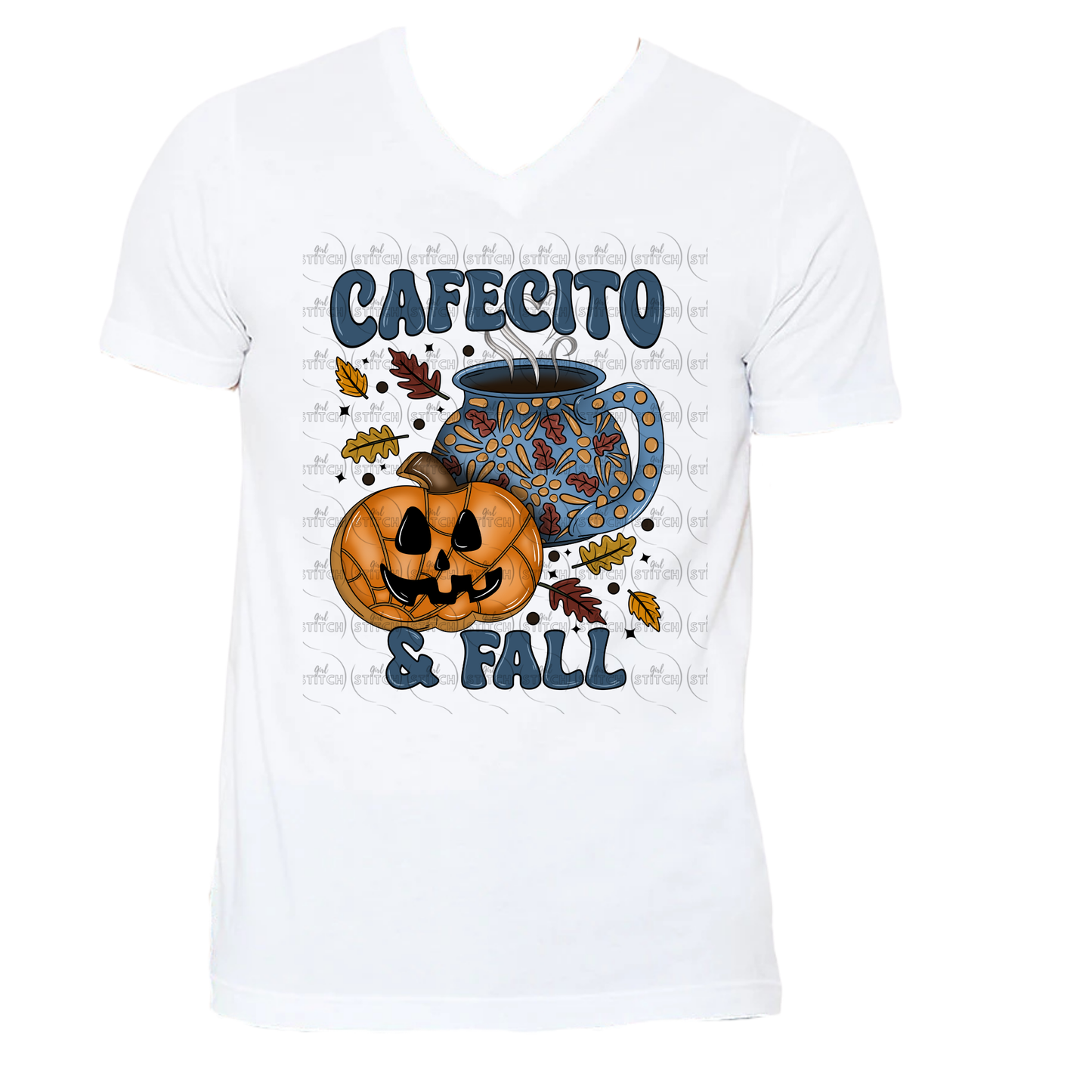 Cafecito & Fall V Neck