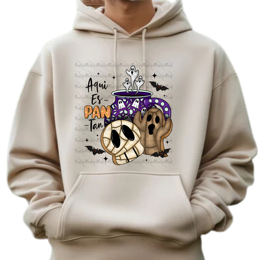Aqui Es PAN - Tan Hoodie