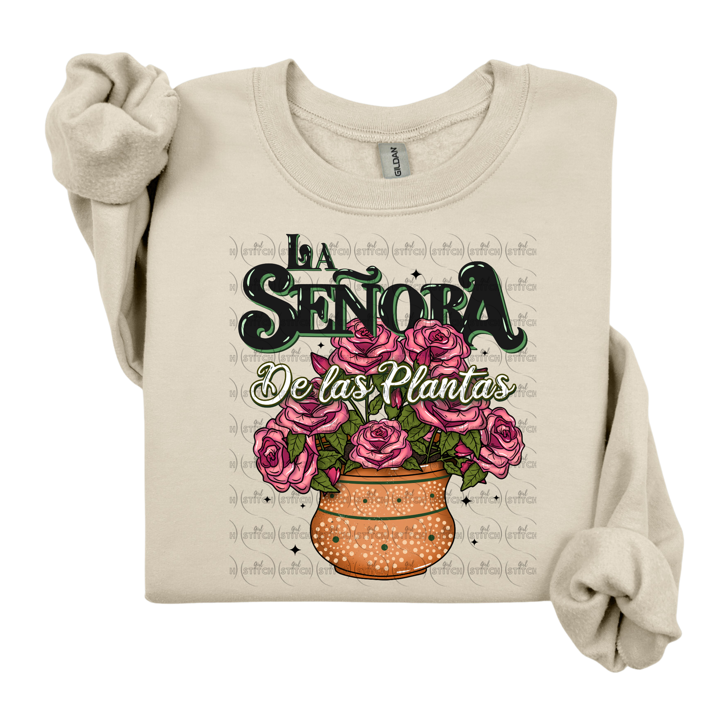 La Señora De Las Plantas Roses Sweater