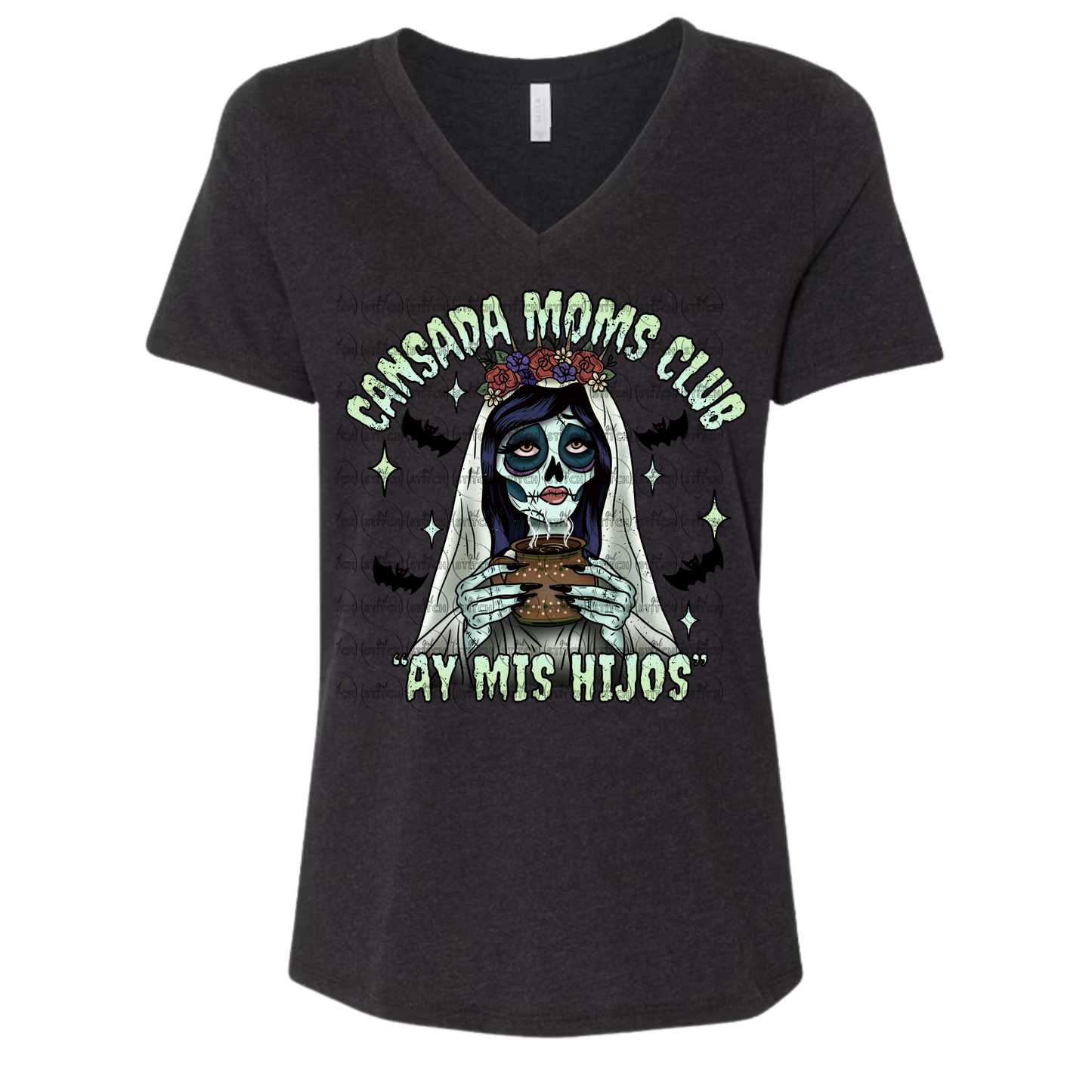 Cansada Moms Club V Neck