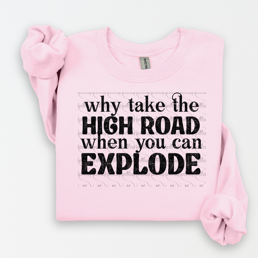 Why take the highroad Sweater