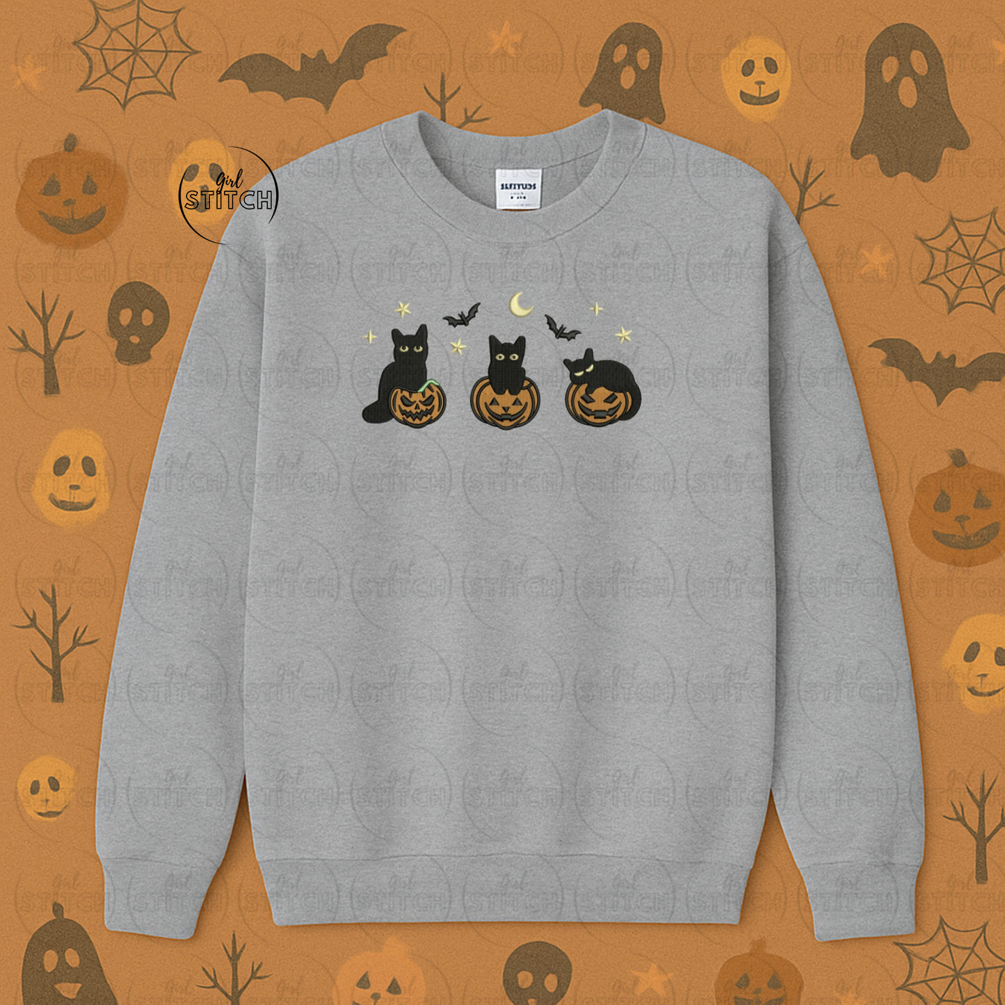 Pumpkin Cats Sweater