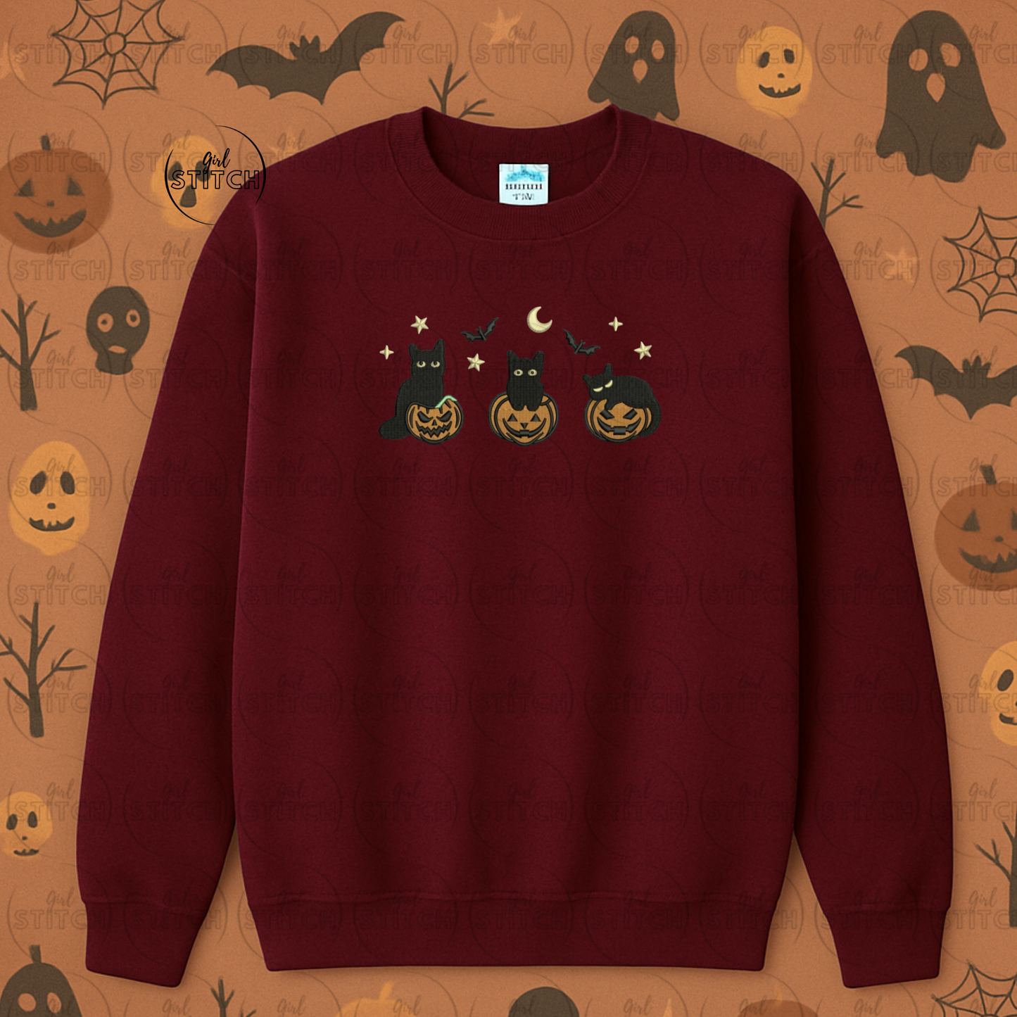 Pumpkin Cats Sweater