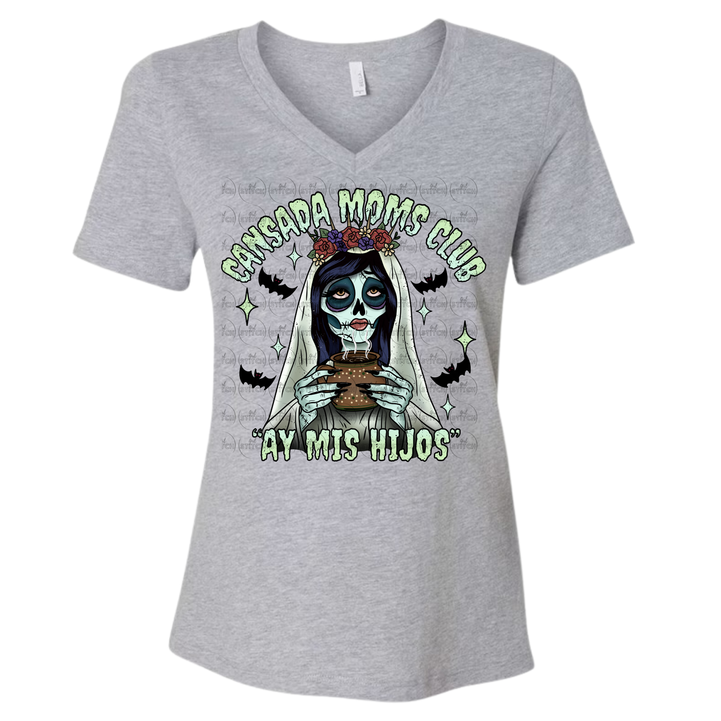Cansada Moms Club V Neck