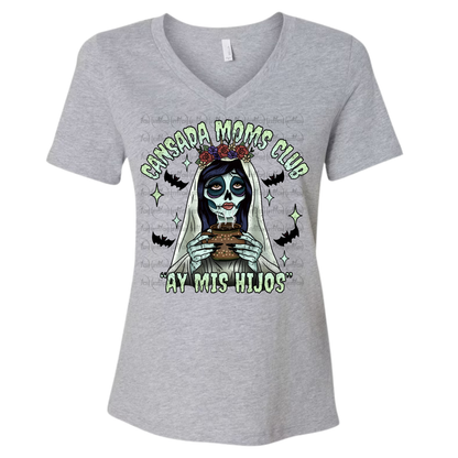 Cansada Moms Club V Neck