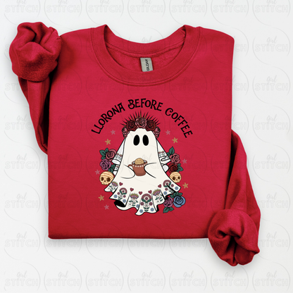 Llorona Before Coffee Sweater