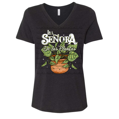 La Señora De Las Plantas V-Neck