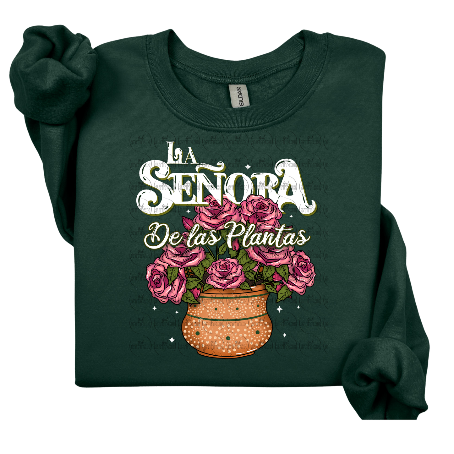 La Señora De Las Plantas Roses Sweater