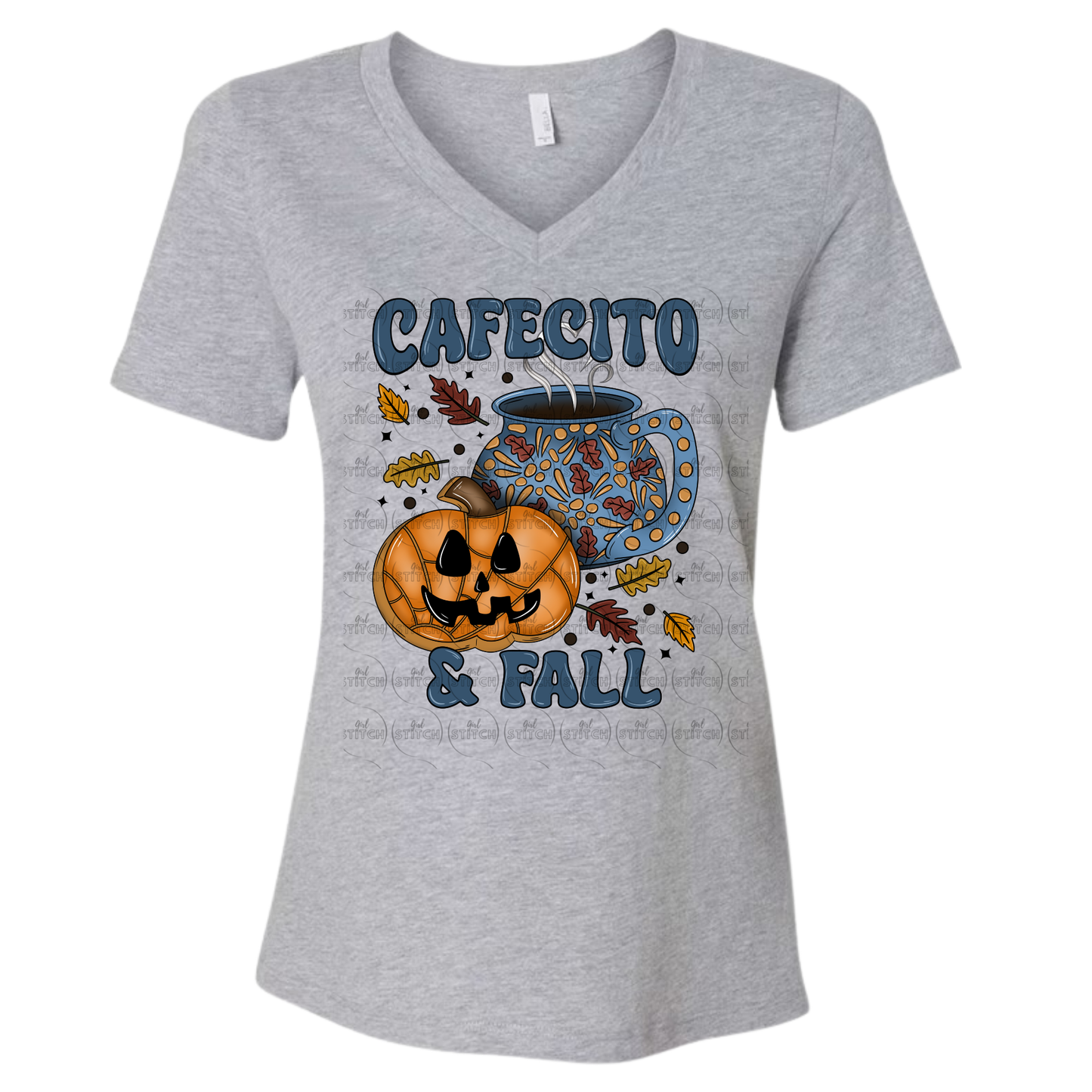 Cafecito & Fall V Neck