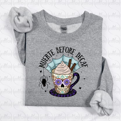 Muerte Before Decaf Sweater