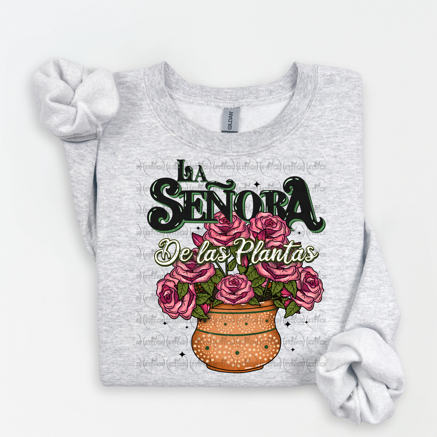 La Señora De Las Plantas Roses Sweater