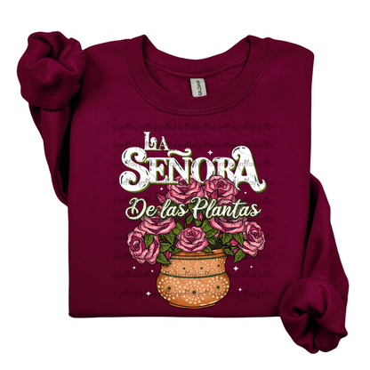 La Señora De Las Plantas Roses Sweater