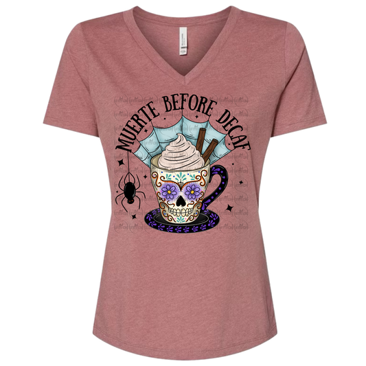Muerta Before Decaf V Neck