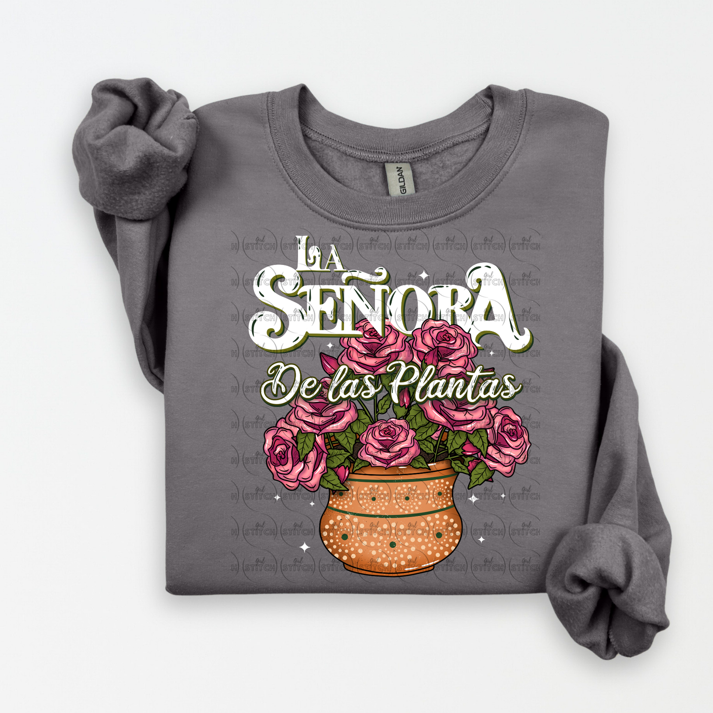 La Señora De Las Plantas Roses Sweater