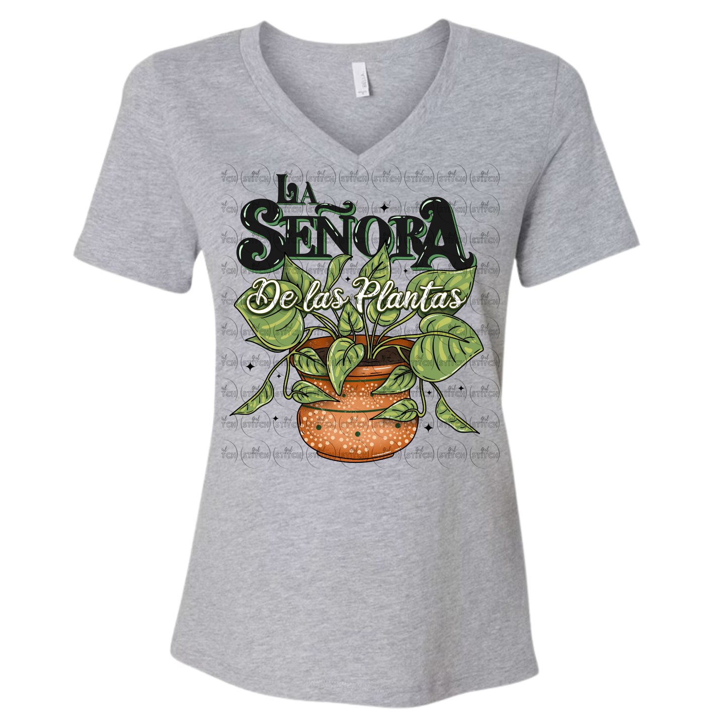 La Señora De Las Plantas V-Neck