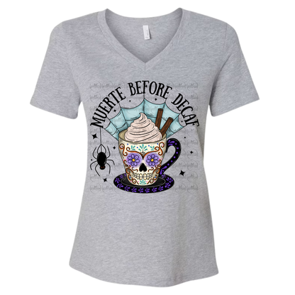 Muerta Before Decaf V Neck