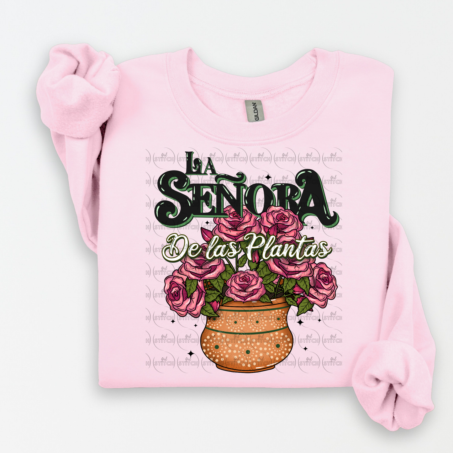 La Señora De Las Plantas Roses Sweater