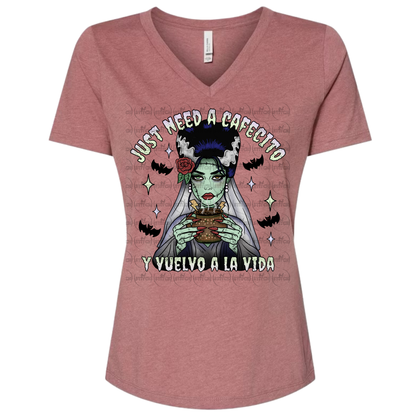 Just Need A Cafecito V Neck